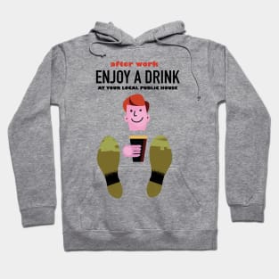 Enjoy a drink vintage style commercial Hoodie